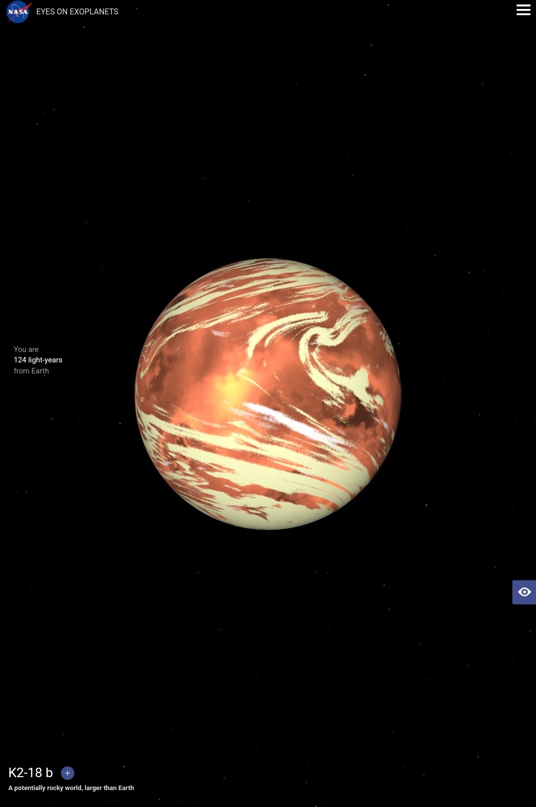 k2-18 b representação